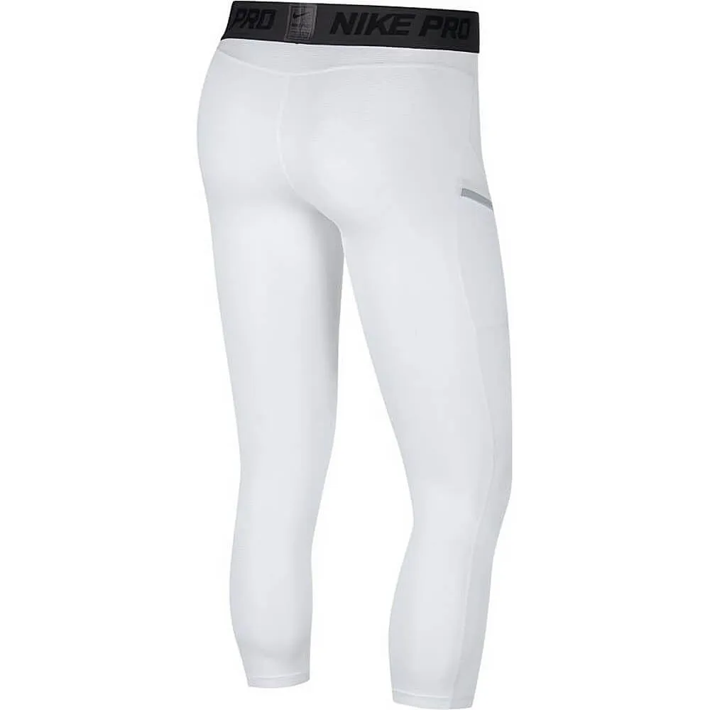 Legíny Nike Pro Men'S 3/4 Basketball Tights biele