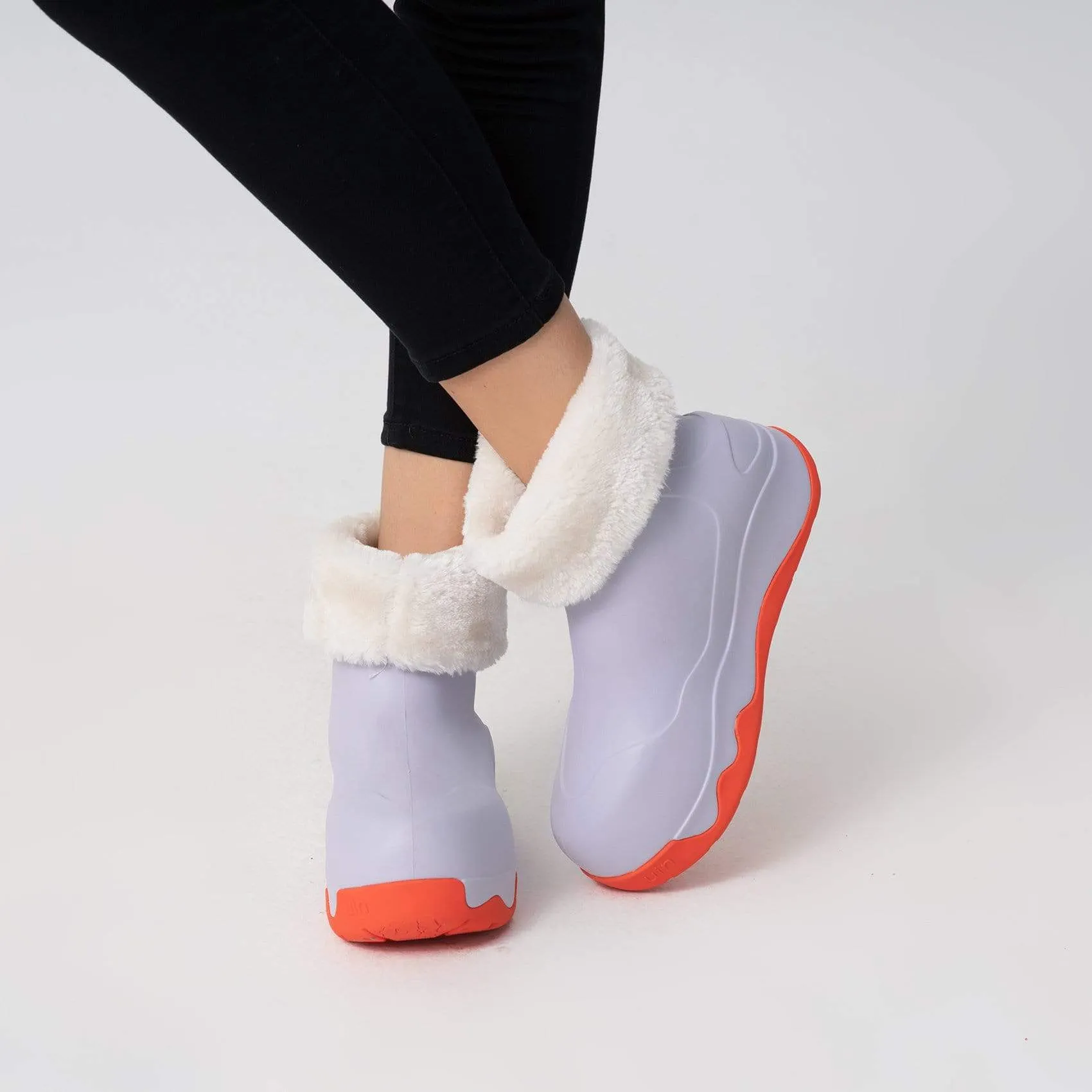 Lilac Boots with Napped Linings Navarra Women