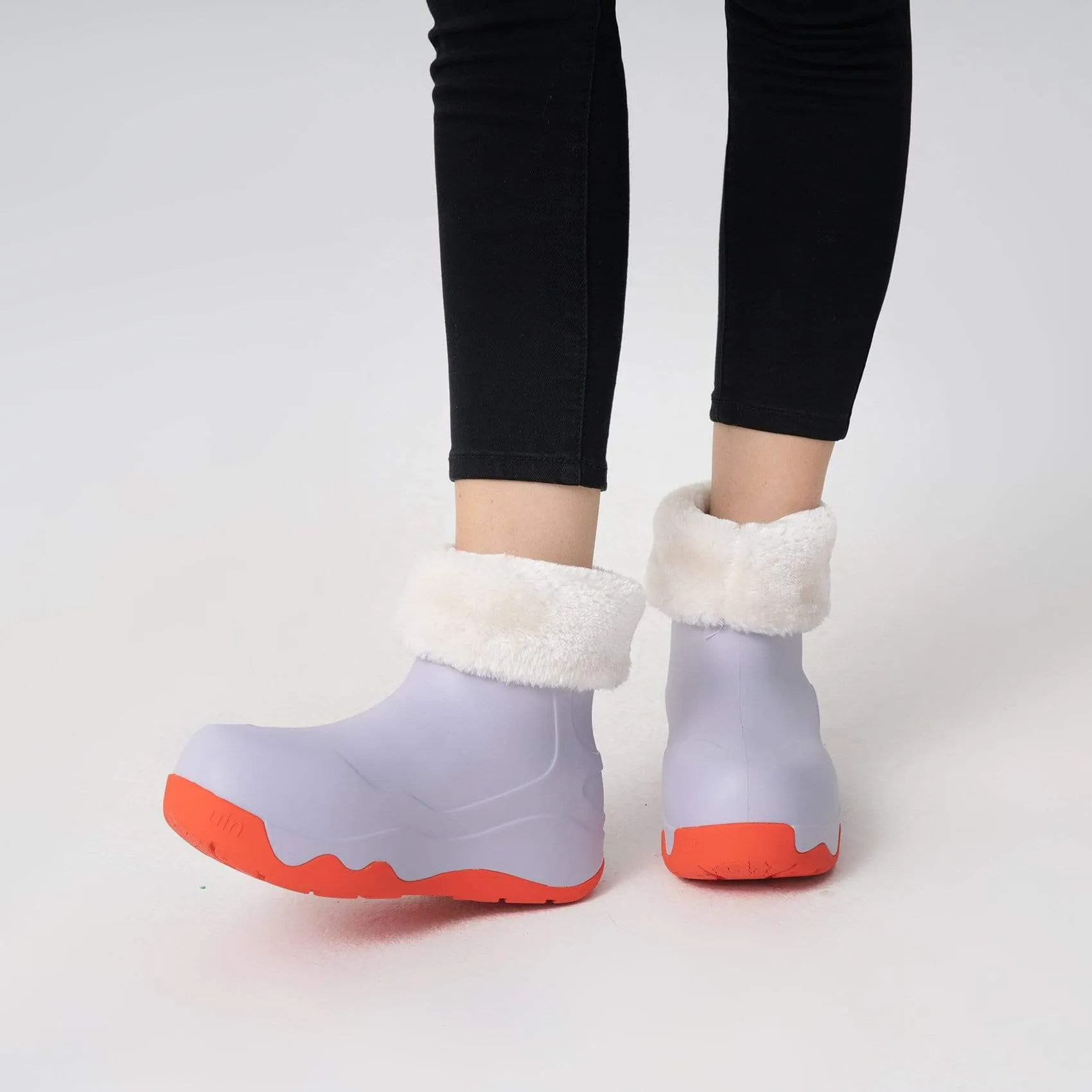 Lilac Boots with Napped Linings Navarra Women