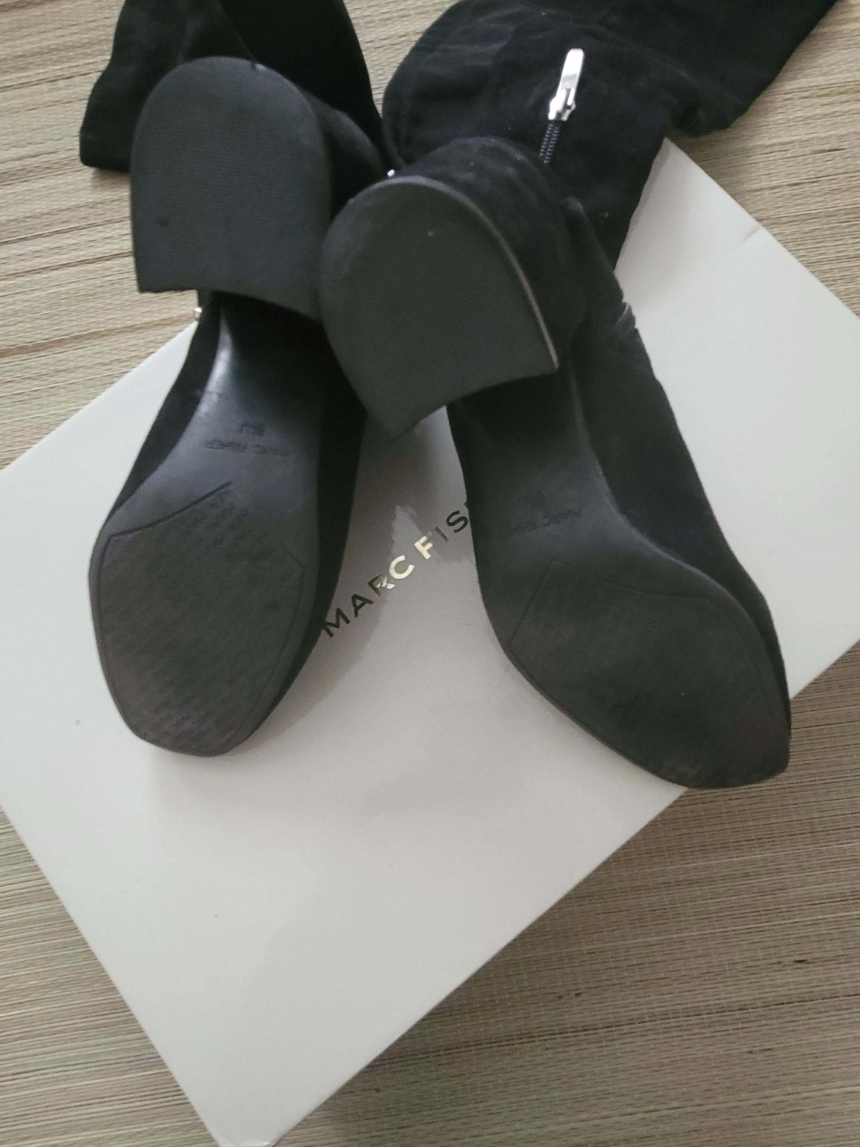 Marc Fisher Black Suede Boots