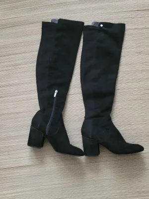 Marc Fisher Black Suede Boots
