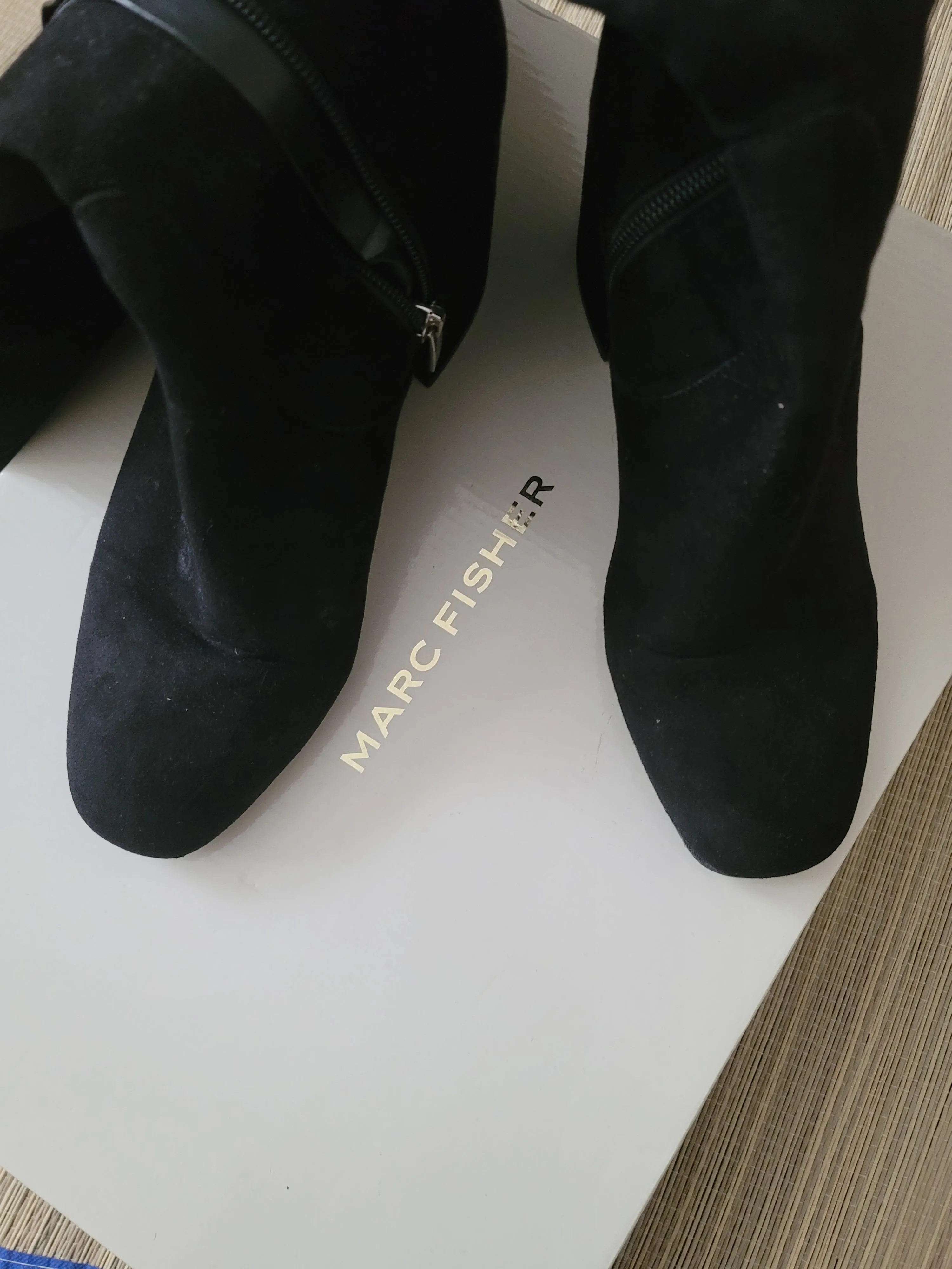 Marc Fisher Black Suede Boots