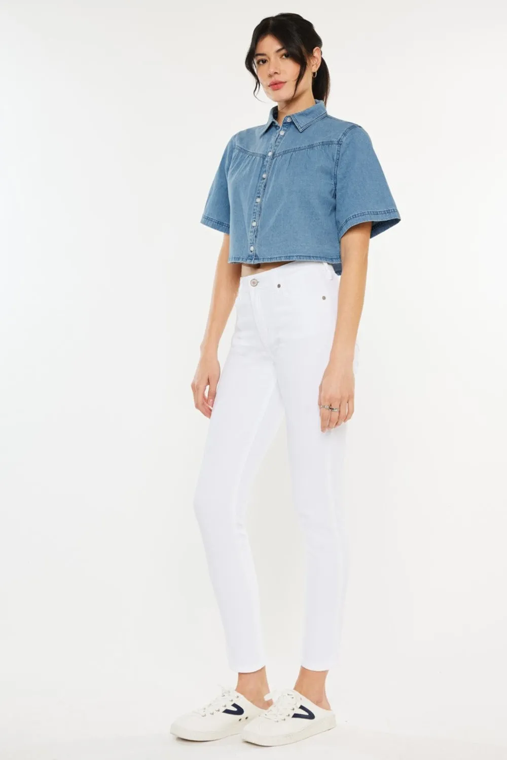 Marina Kancan High Rise Ankle Skinny Jeans