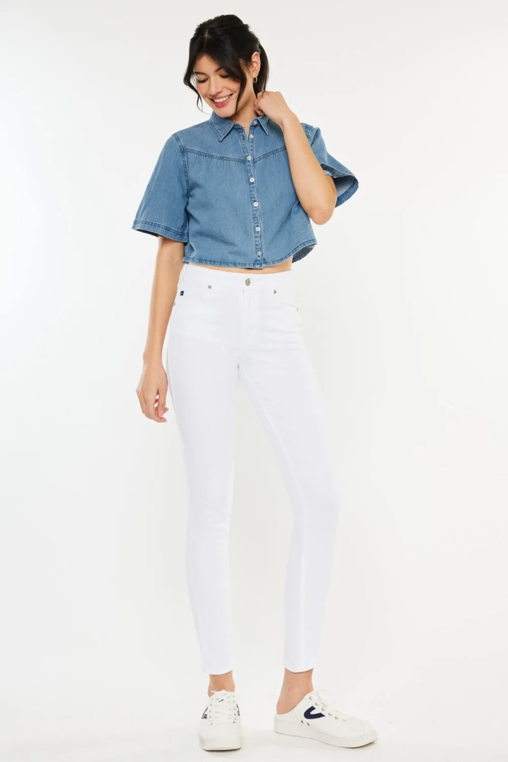 Marina Kancan High Rise Ankle Skinny Jeans