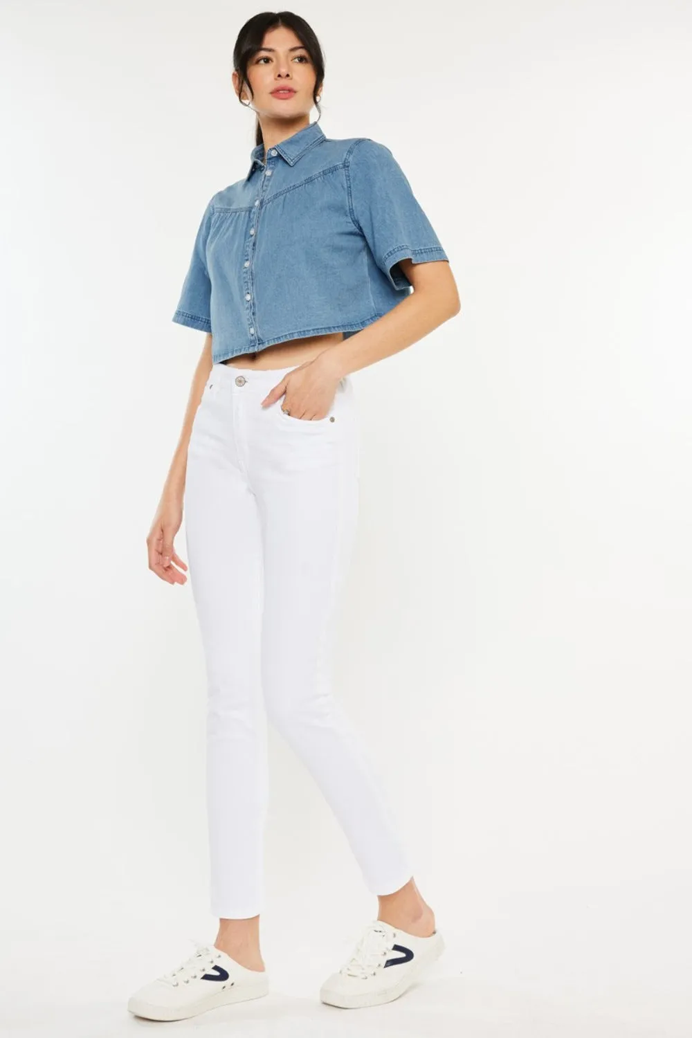 Marina Kancan High Rise Ankle Skinny Jeans