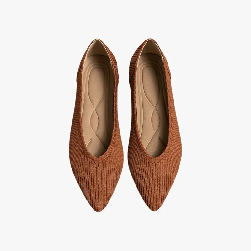 Mason | Women's Flats Shoes Pointed Toe Knit Ballet Comfortable Dressy Slip On Flat