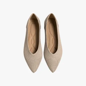 Mason | Women's Flats Shoes Pointed Toe Knit Ballet Comfortable Dressy Slip On Flat