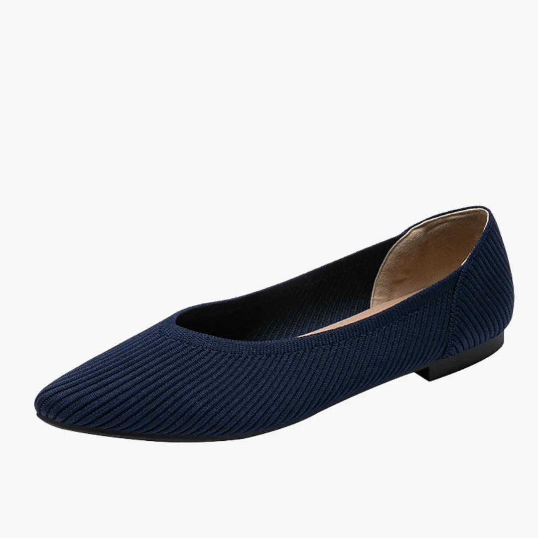 Mason | Women's Flats Shoes Pointed Toe Knit Ballet Comfortable Dressy Slip On Flat