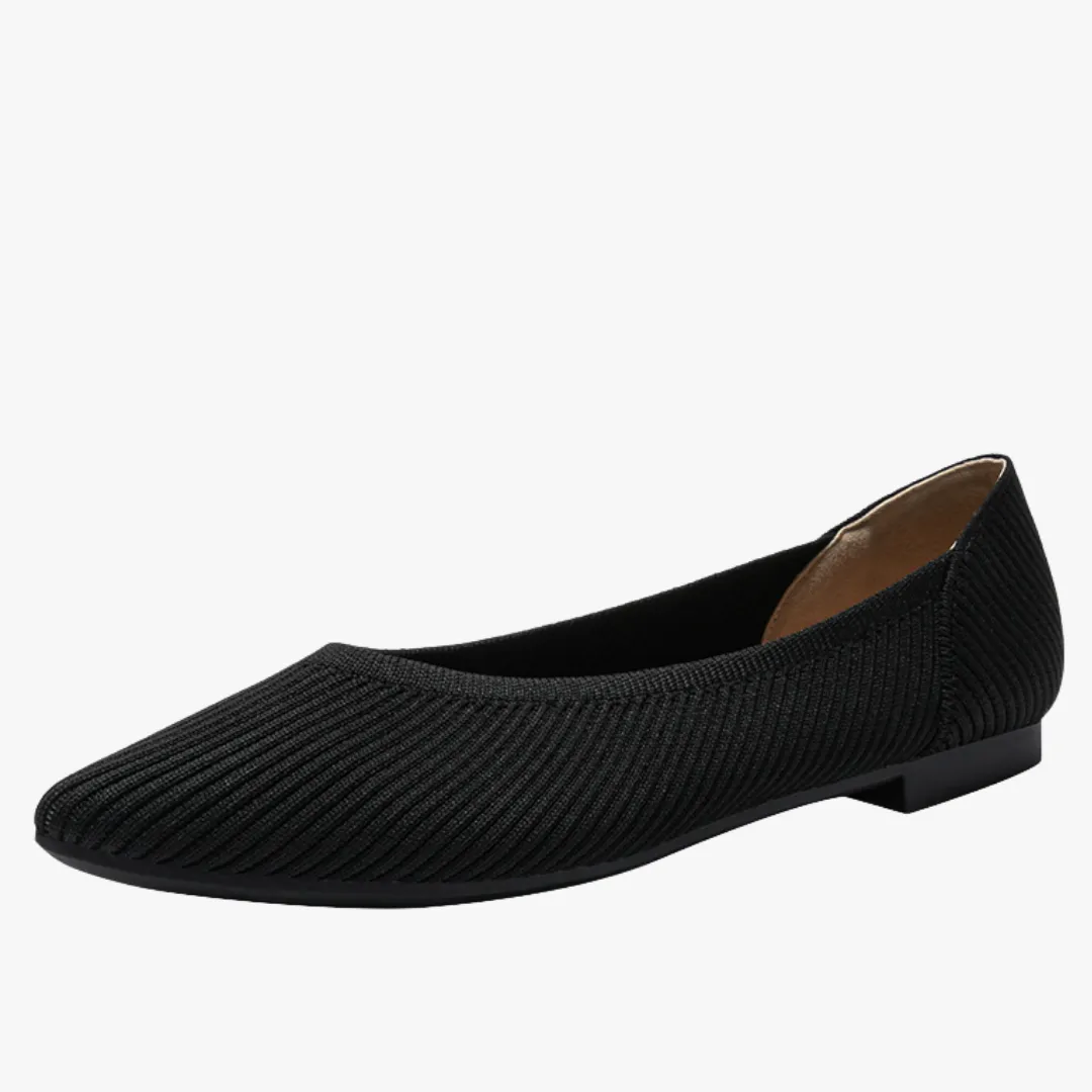 Mason | Women's Flats Shoes Pointed Toe Knit Ballet Comfortable Dressy Slip On Flat