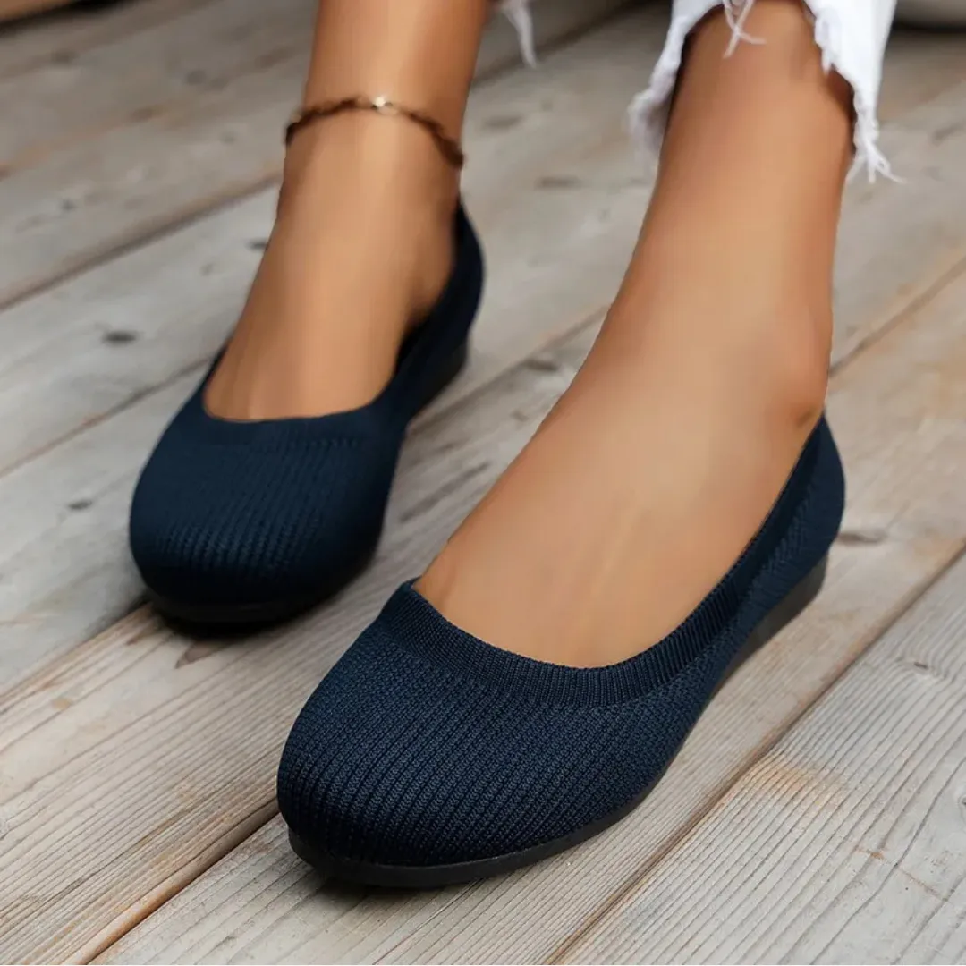 Mason | Women’s Knitted Slip-On Flats – Breathable Comfort Loafers for Walking