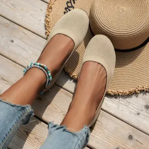 Mason | Women’s Knitted Slip-On Flats – Breathable Comfort Loafers for Walking