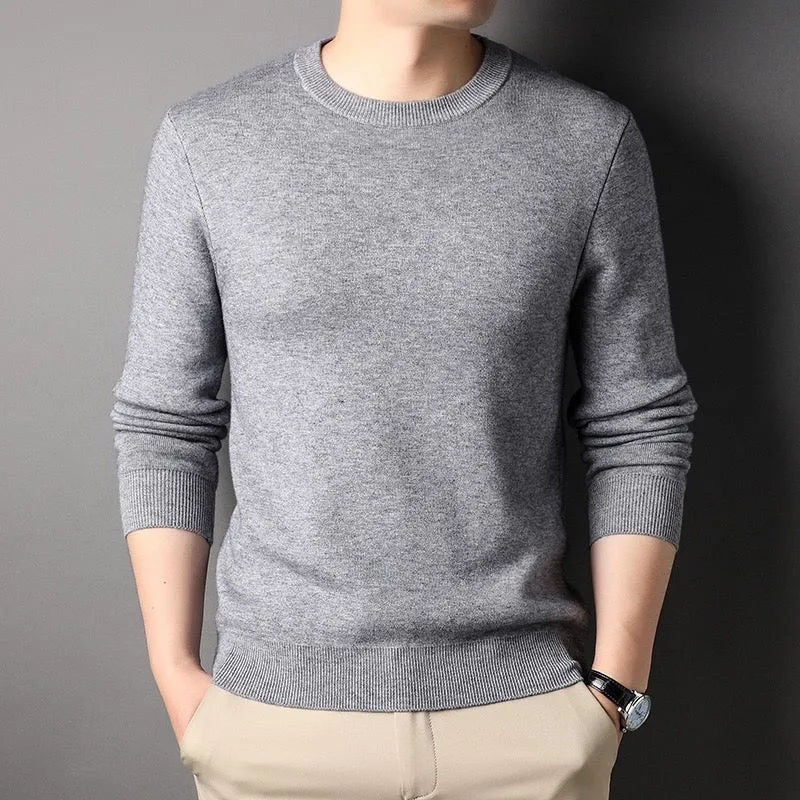 Men's Classic Knit Crewneck Sweater