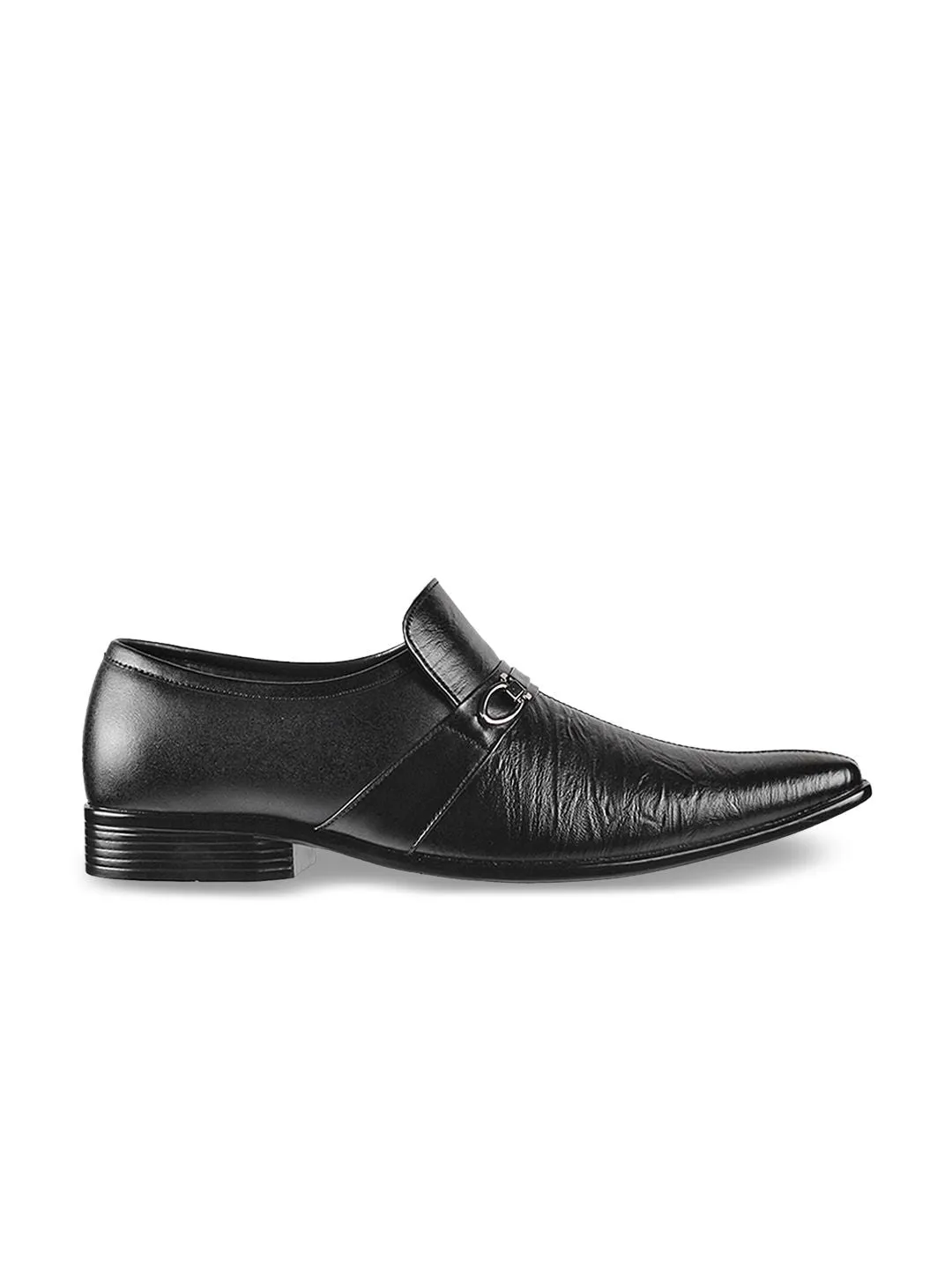 Metroi Men Black Semi-Formal Loafers
