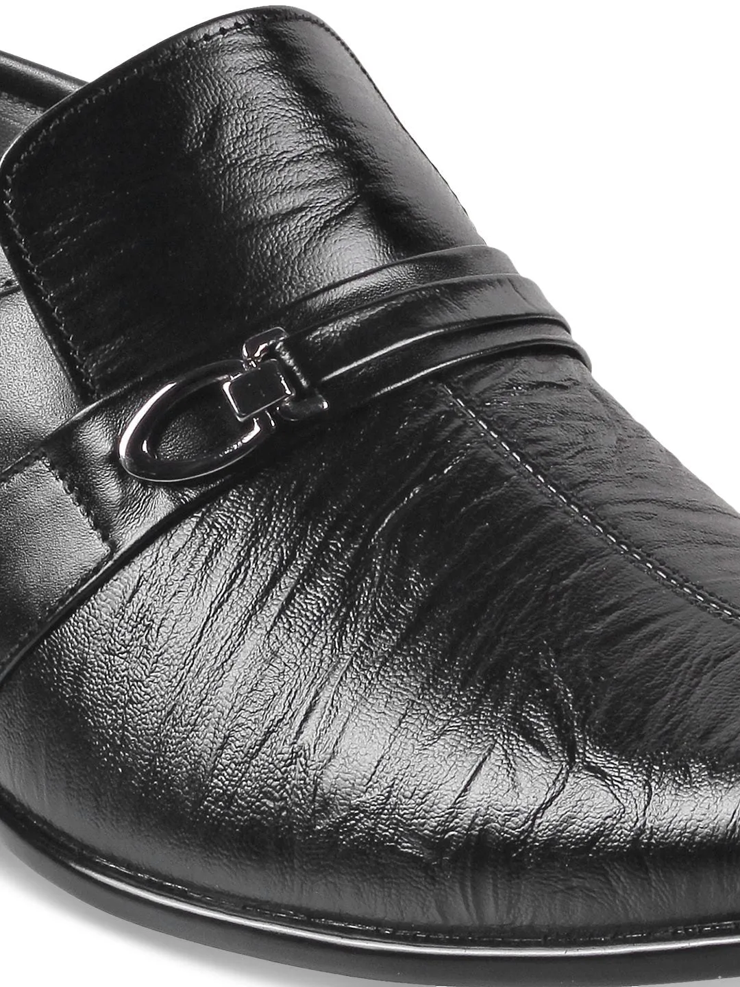 Metroi Men Black Semi-Formal Loafers