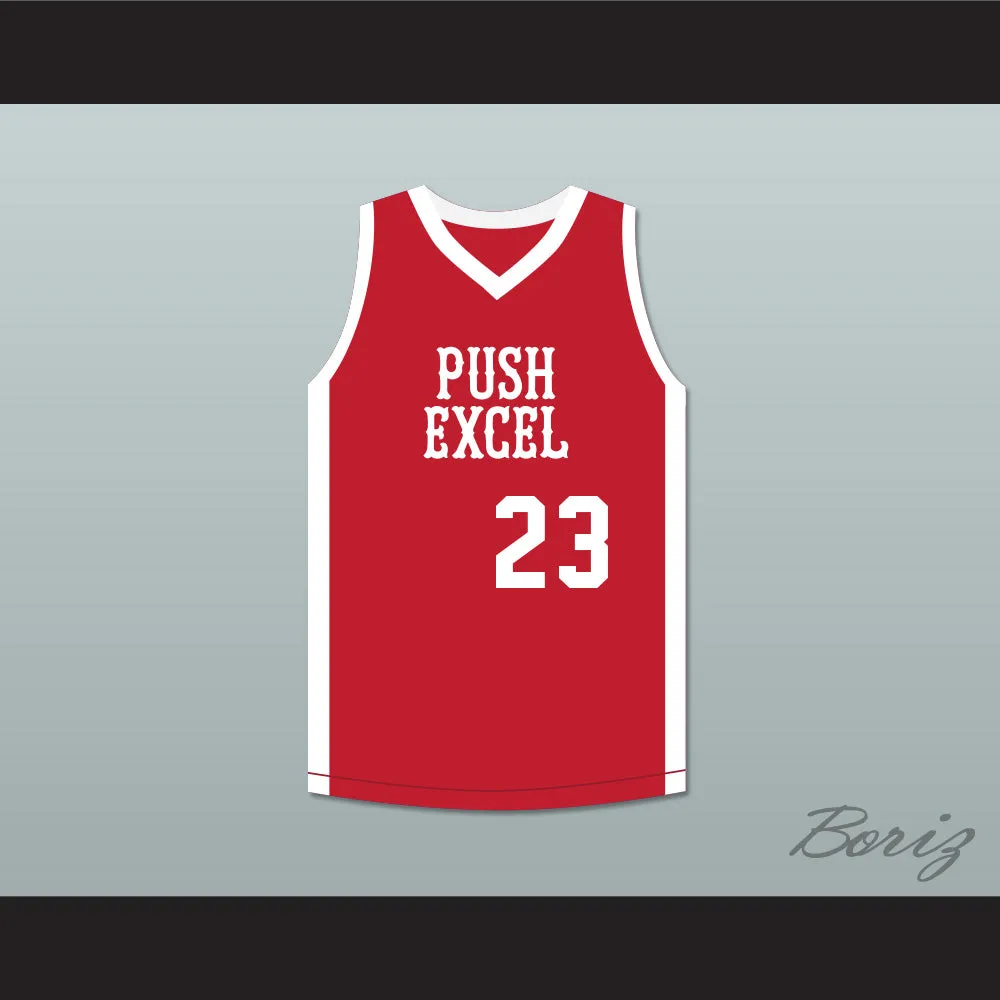Michael Jordan 23 Push Excel Pro Basketball Classic Red Basketball Jersey 1985 Charity Event