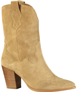Mint Velvet Beige Cowboy Ankle Boot UK 8 EU 41 👠
