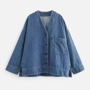 Monacogents | Long Sleeve Denim Women's Blouse