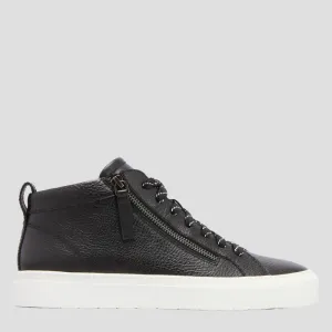 MORGAN - BLACK TUMBLED LEATHER