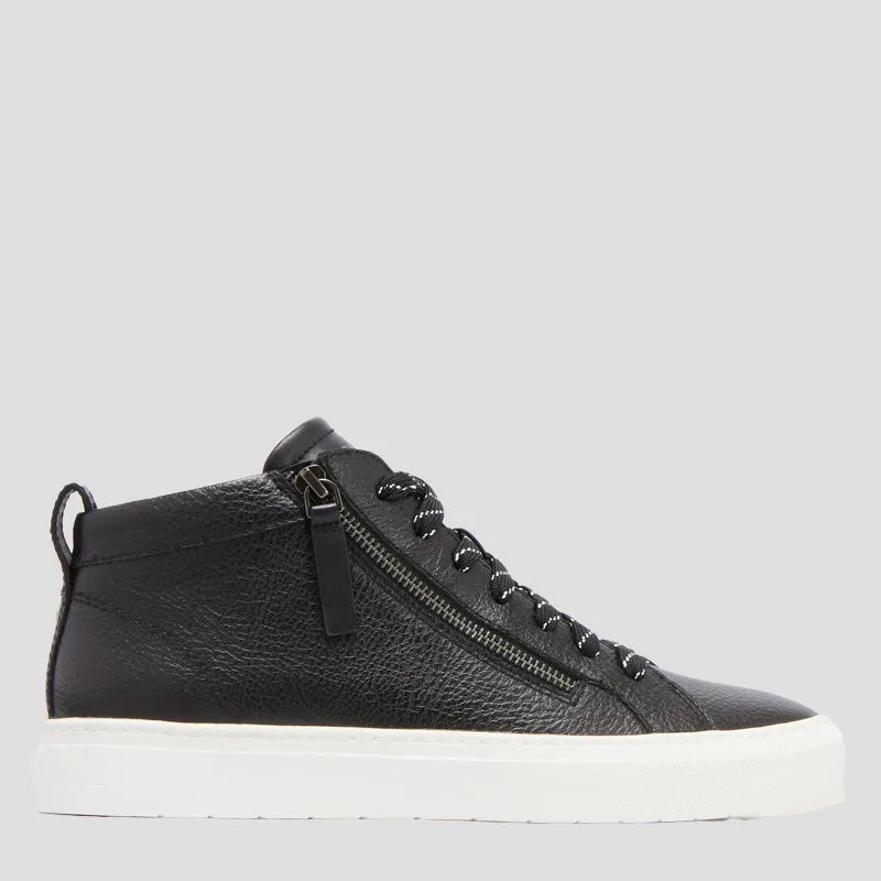 MORGAN - BLACK TUMBLED LEATHER