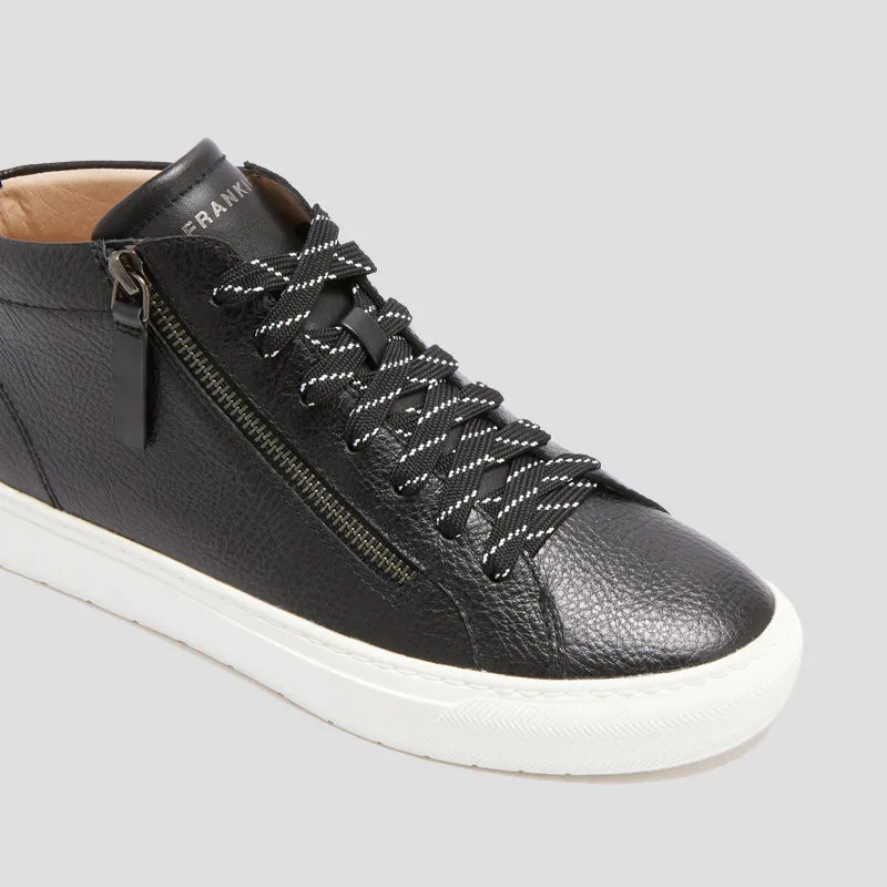 MORGAN - BLACK TUMBLED LEATHER