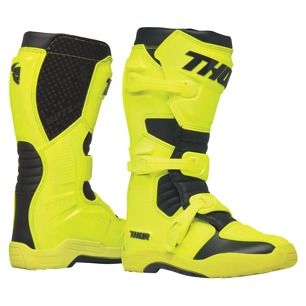 MOTOCROSS BOOTS S25 THOR MX BLITZ XR MENS AC/BK SIZE 8