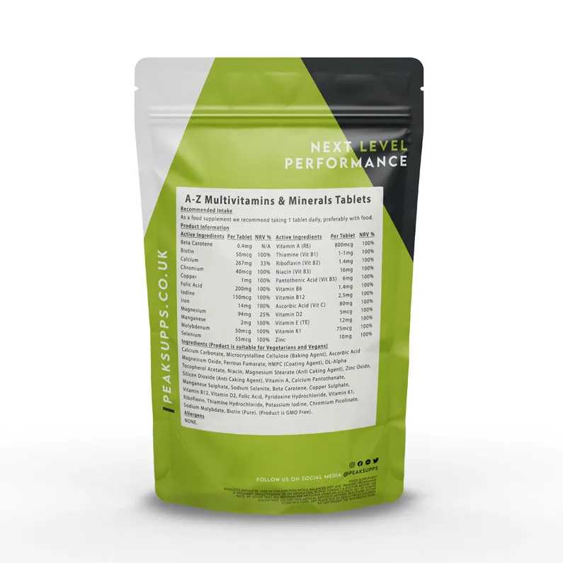 Multi Vitamins & Minerals A-Z Tablets