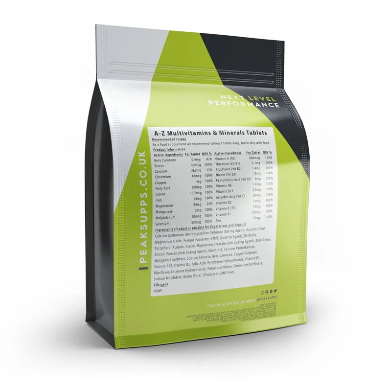 Multi Vitamins & Minerals A-Z Tablets