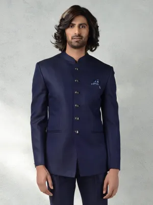 Navy Blue Jodhpuri Suit | JadeBlue