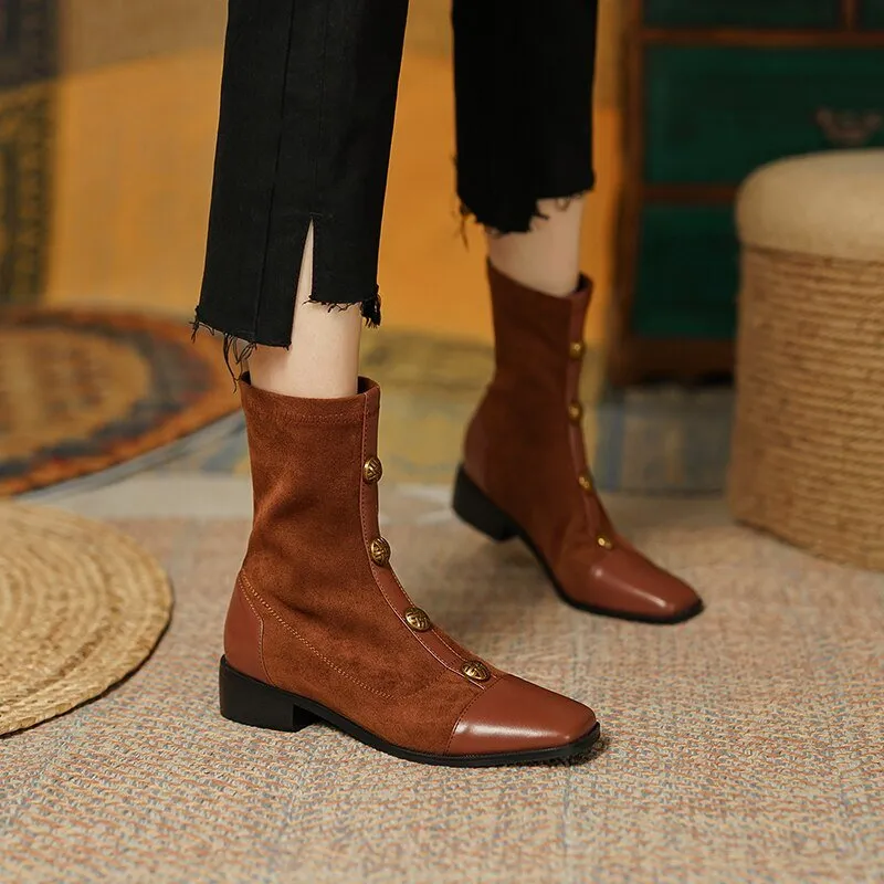 new autumn and winter Women ankle boots metal skinny boots