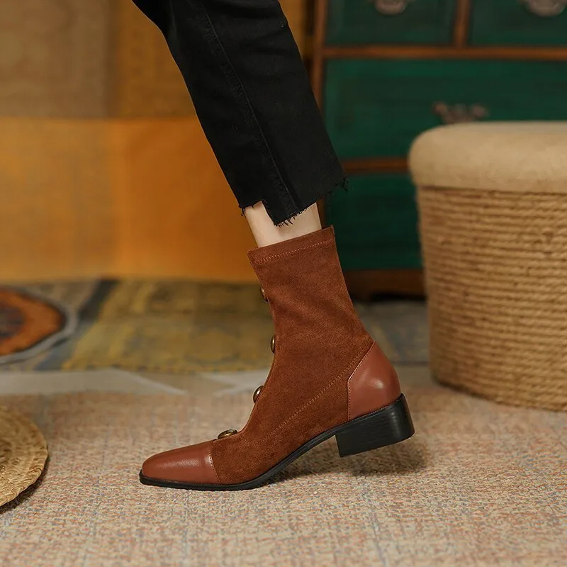 new autumn and winter Women ankle boots metal skinny boots