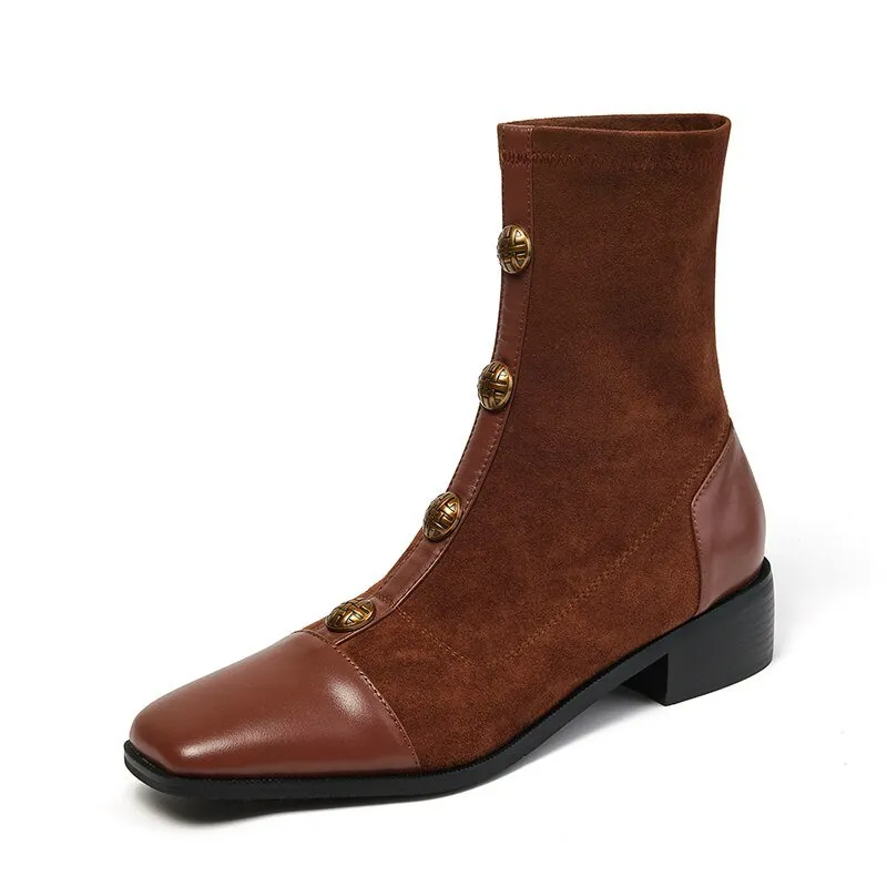new autumn and winter Women ankle boots metal skinny boots