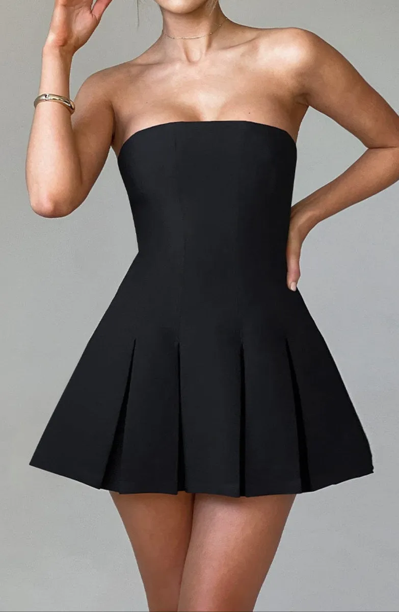 Nicole mini dress-black
