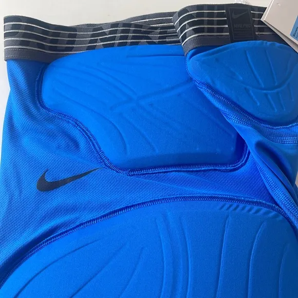 Nike Women’s Pro Padded Basketball Compression Shorts Blue Medium