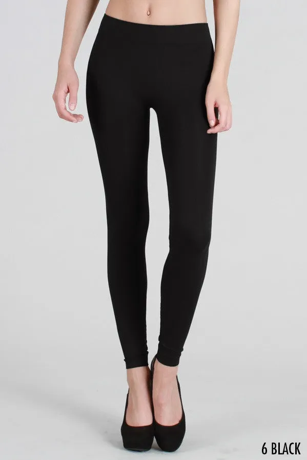 Niki Biki | Solid Thick Leggings Black