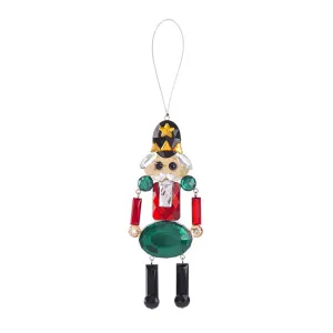 Nutcracker Ornament- Green/Red