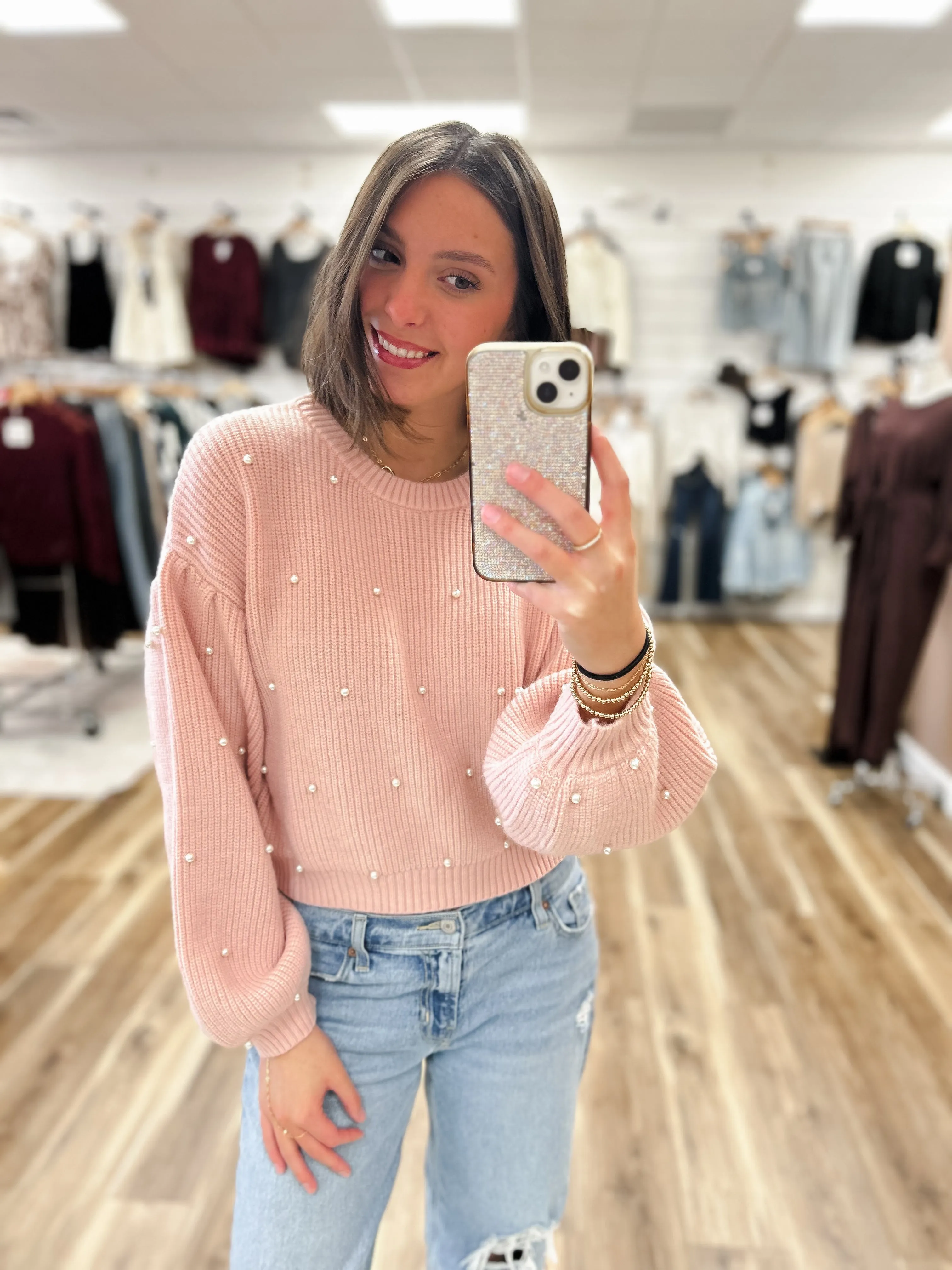 Pink Pearl Sweater