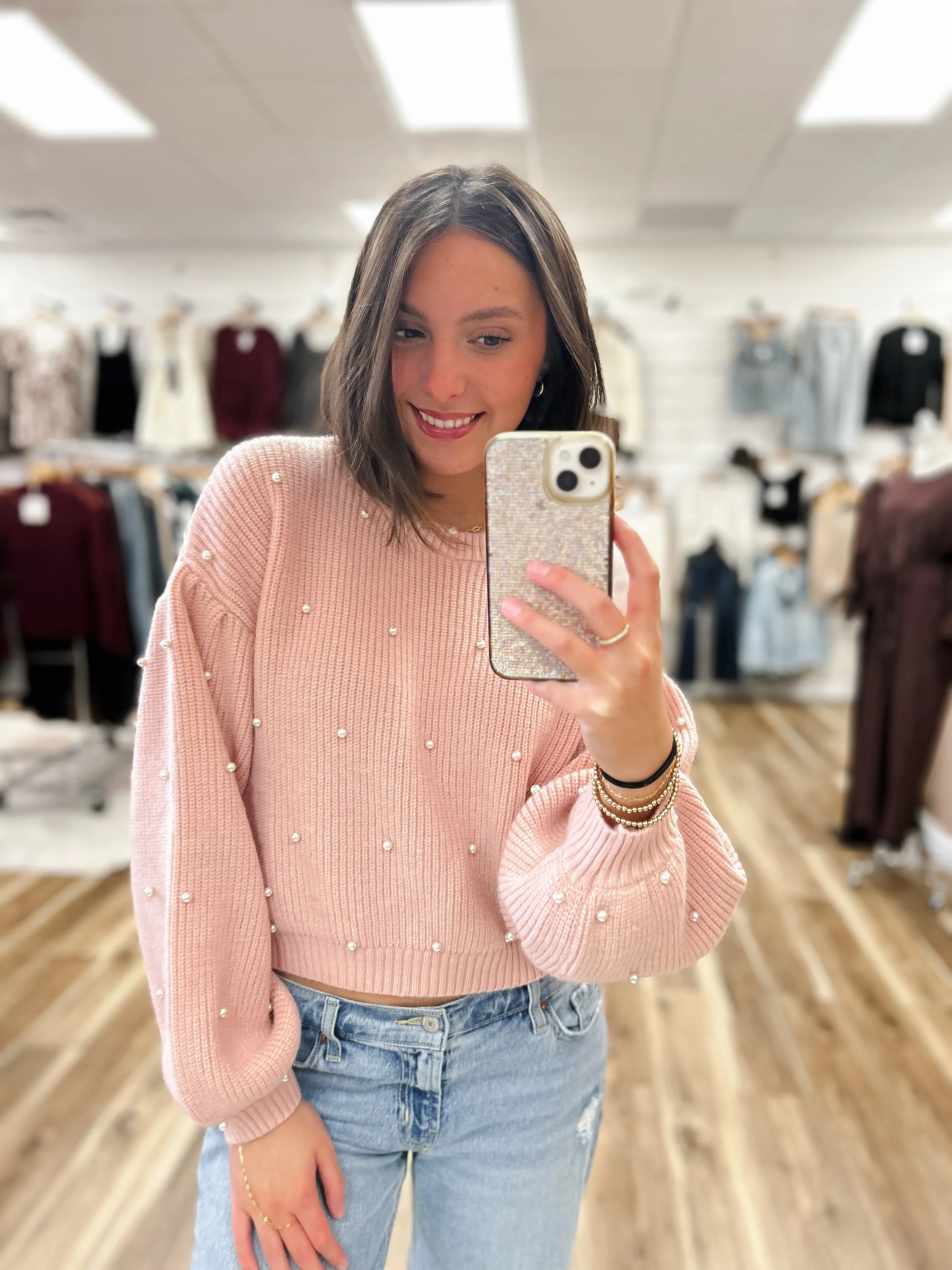 Pink Pearl Sweater