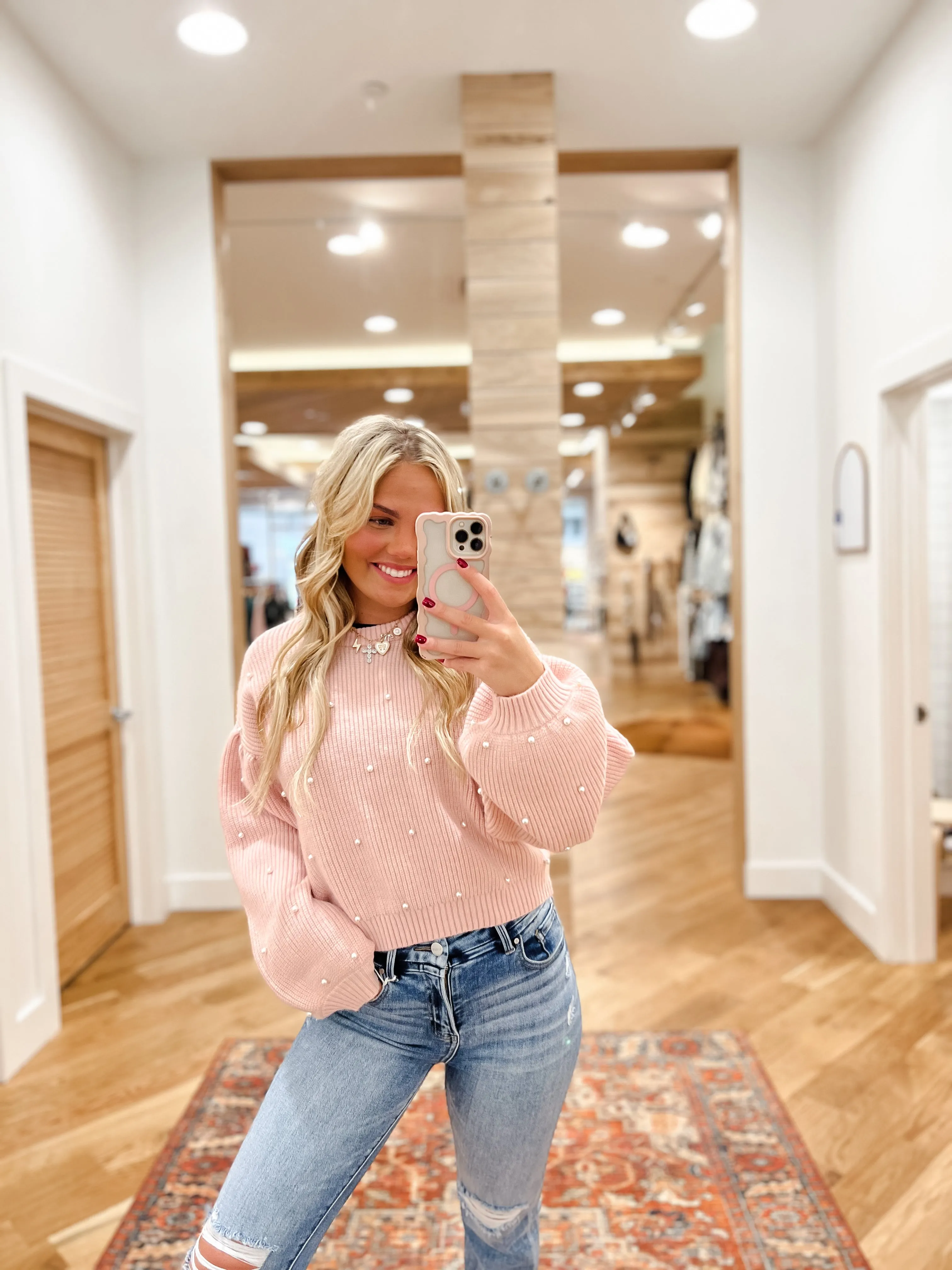Pink Pearl Sweater