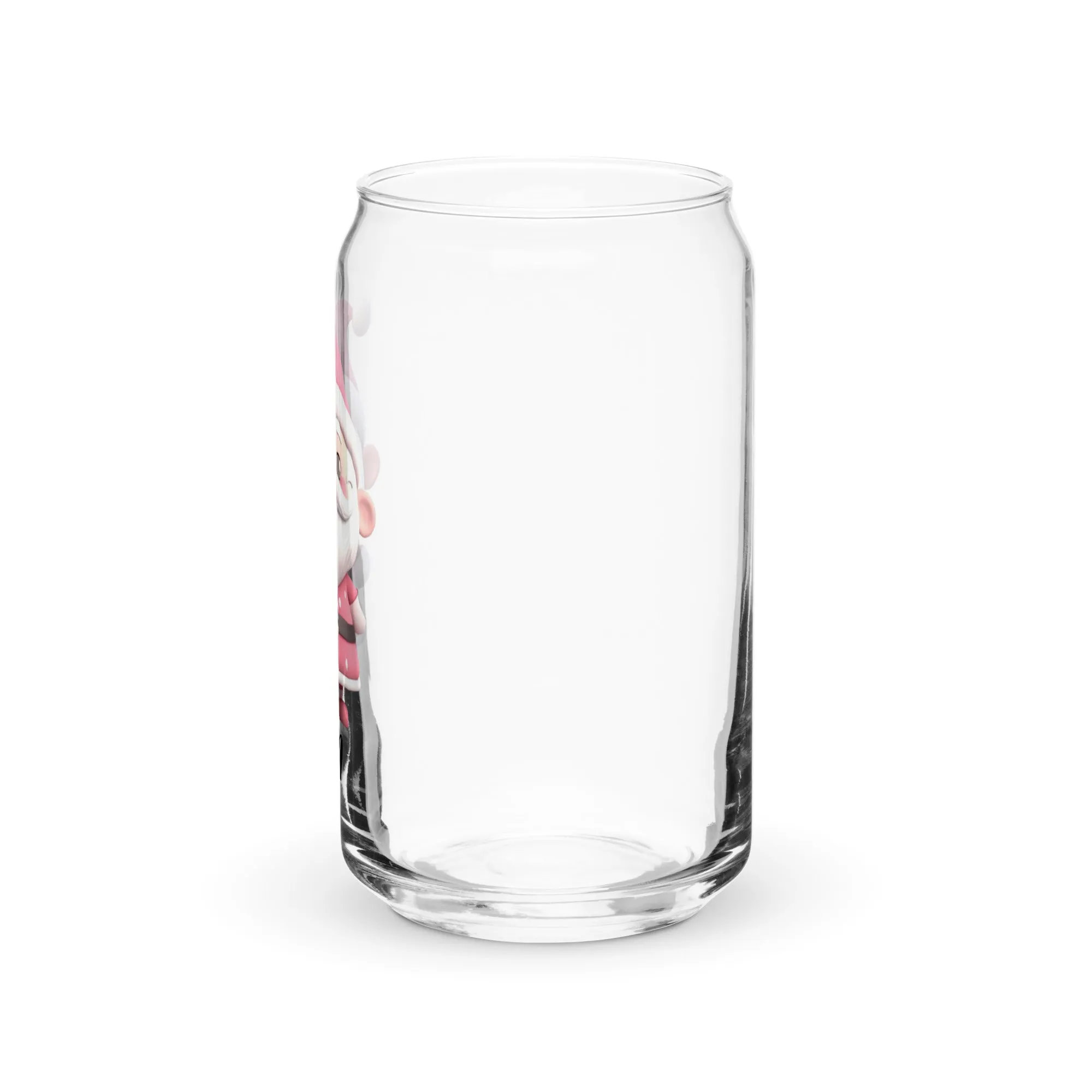 Pink Santa Claus (Son) SANTA004 Can-Shaped Glass