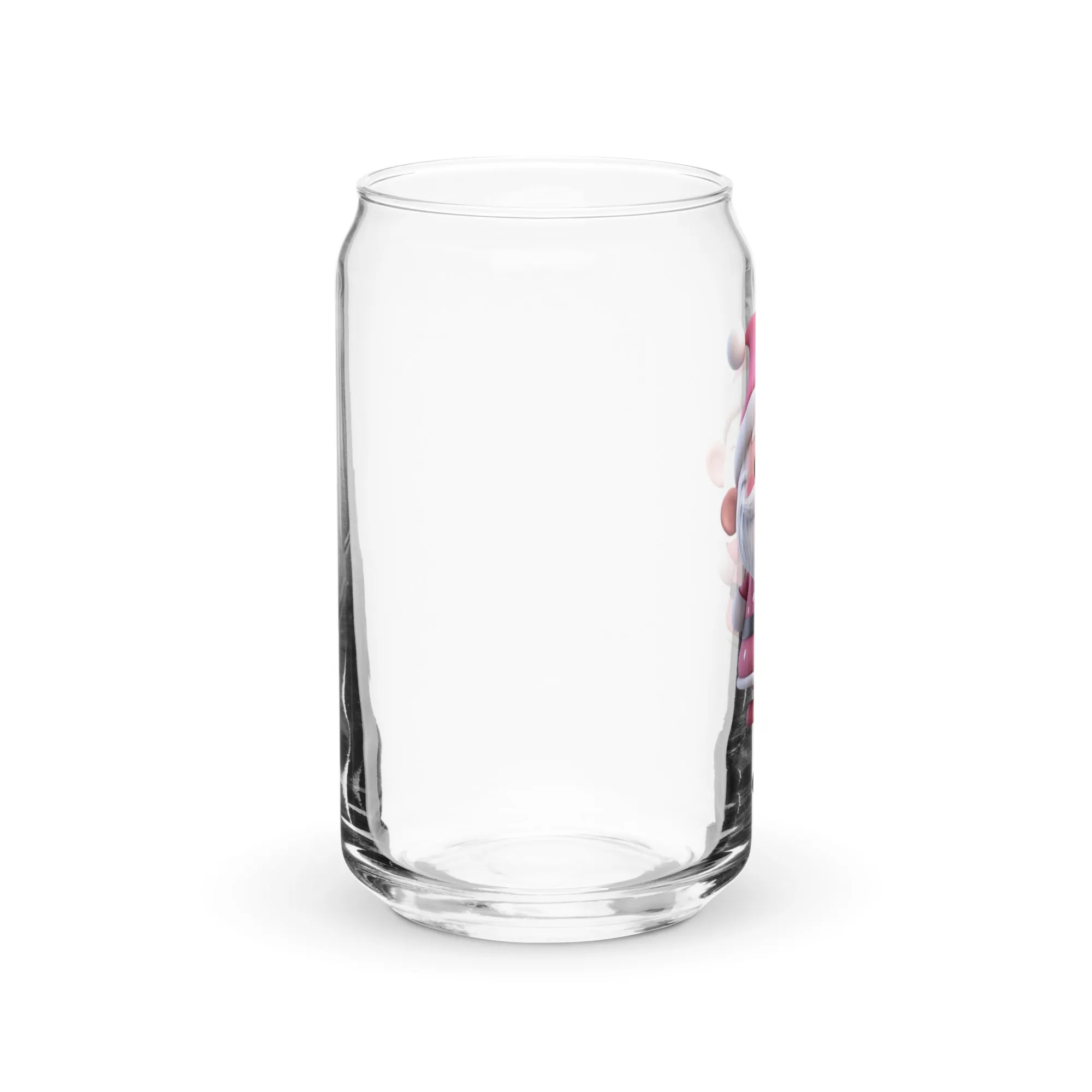 Pink Santa Claus (Son) SANTA004 Can-Shaped Glass
