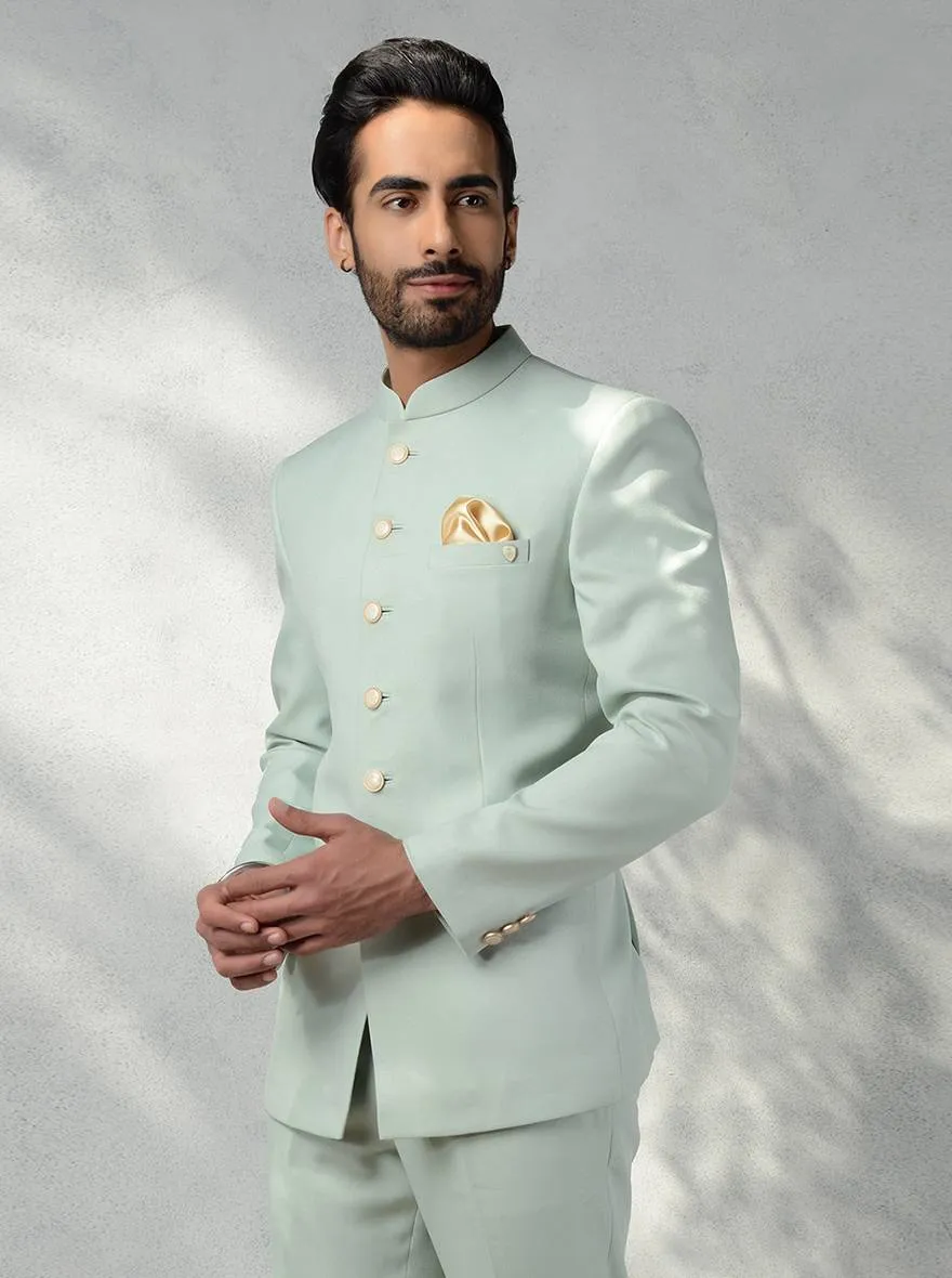 Pista Green Jodhpuri Suit | JadeBlue