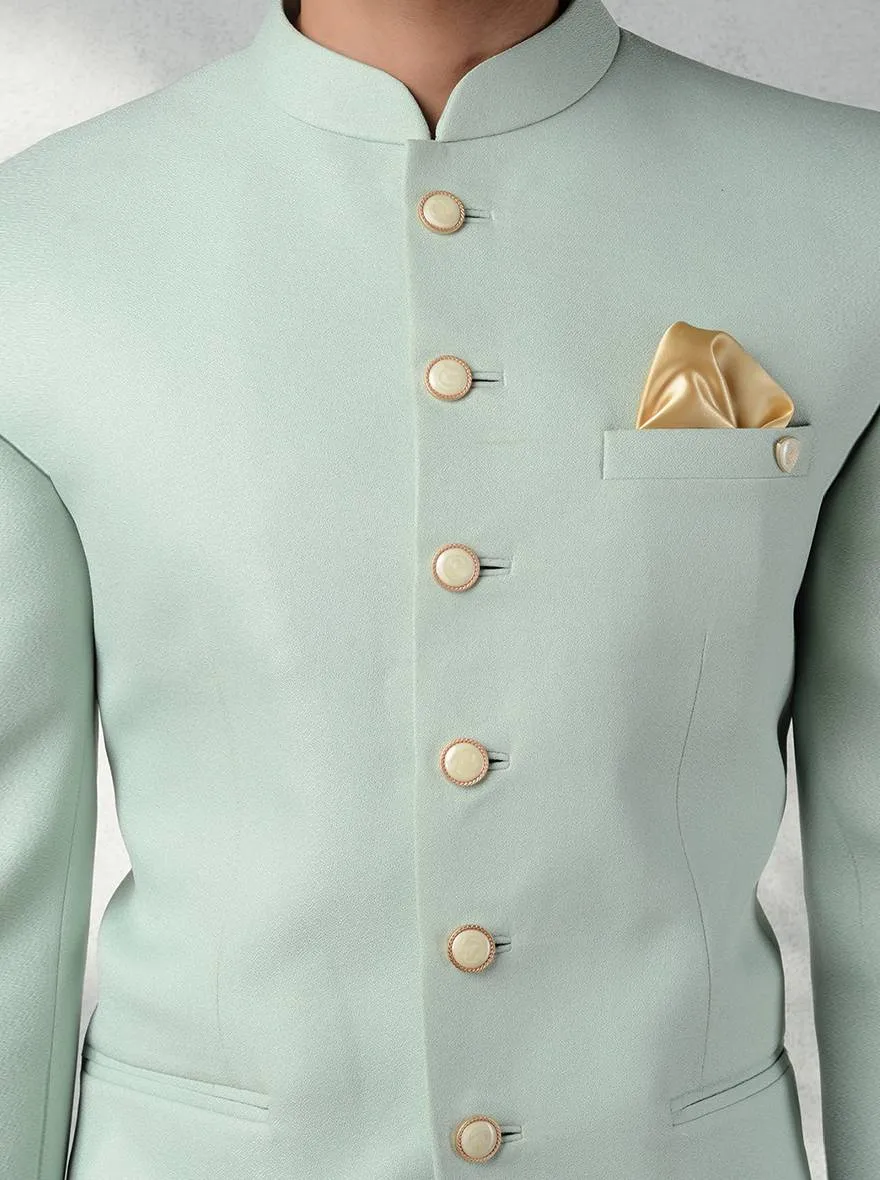 Pista Green Jodhpuri Suit | JadeBlue
