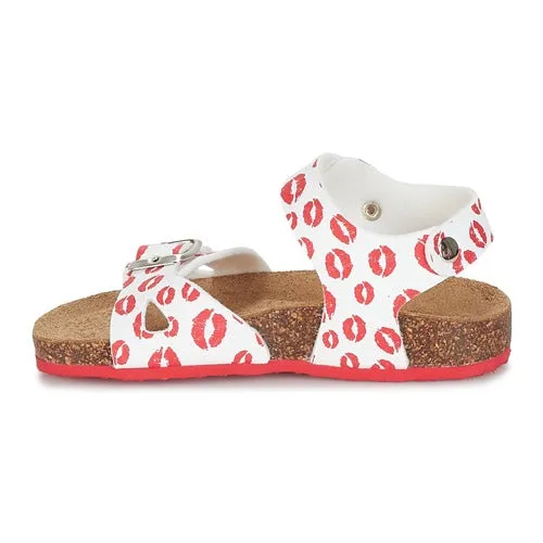 Primigi White and Red Sandals