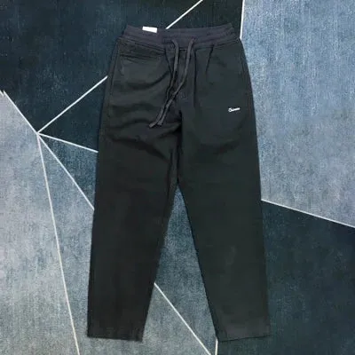 Pure Cotton Washed Woven Cargo Tapered Pants - Men's Fashion Straight Casual Trousers with Elastic Waist