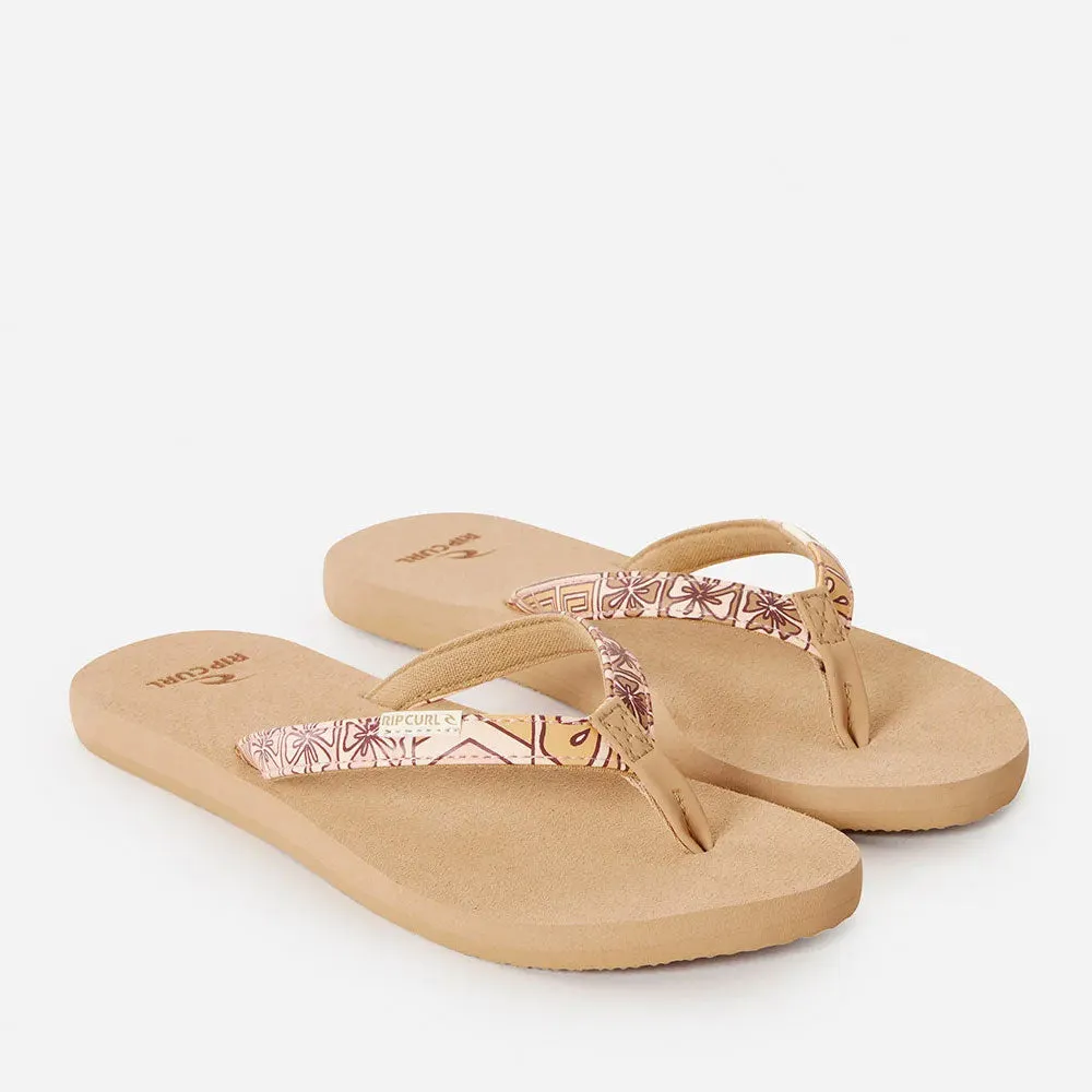 Rip Curl Womens Freedom Bloom Flip Flops - Bright Peach