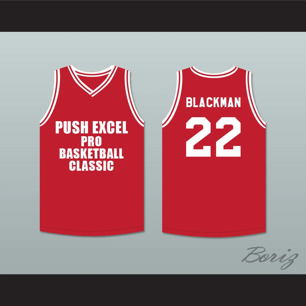 Rolando Blackman 22 Push Excel Pro Basketball Classic Red Basketball Jersey 1988 Charity Event