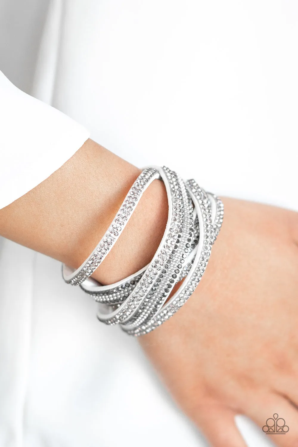 Royal Razzle - White Urban Bracelet
