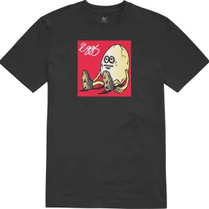 éS Footwear X Heroin Skateboards Eggcell Egg Guy S/S T-Shirt Black
