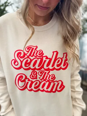 Scarlet & Cream Crew - Cream