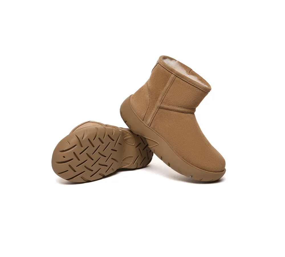 Sheepskin Wool Ankle Chunky Mini Classic Boots Salma